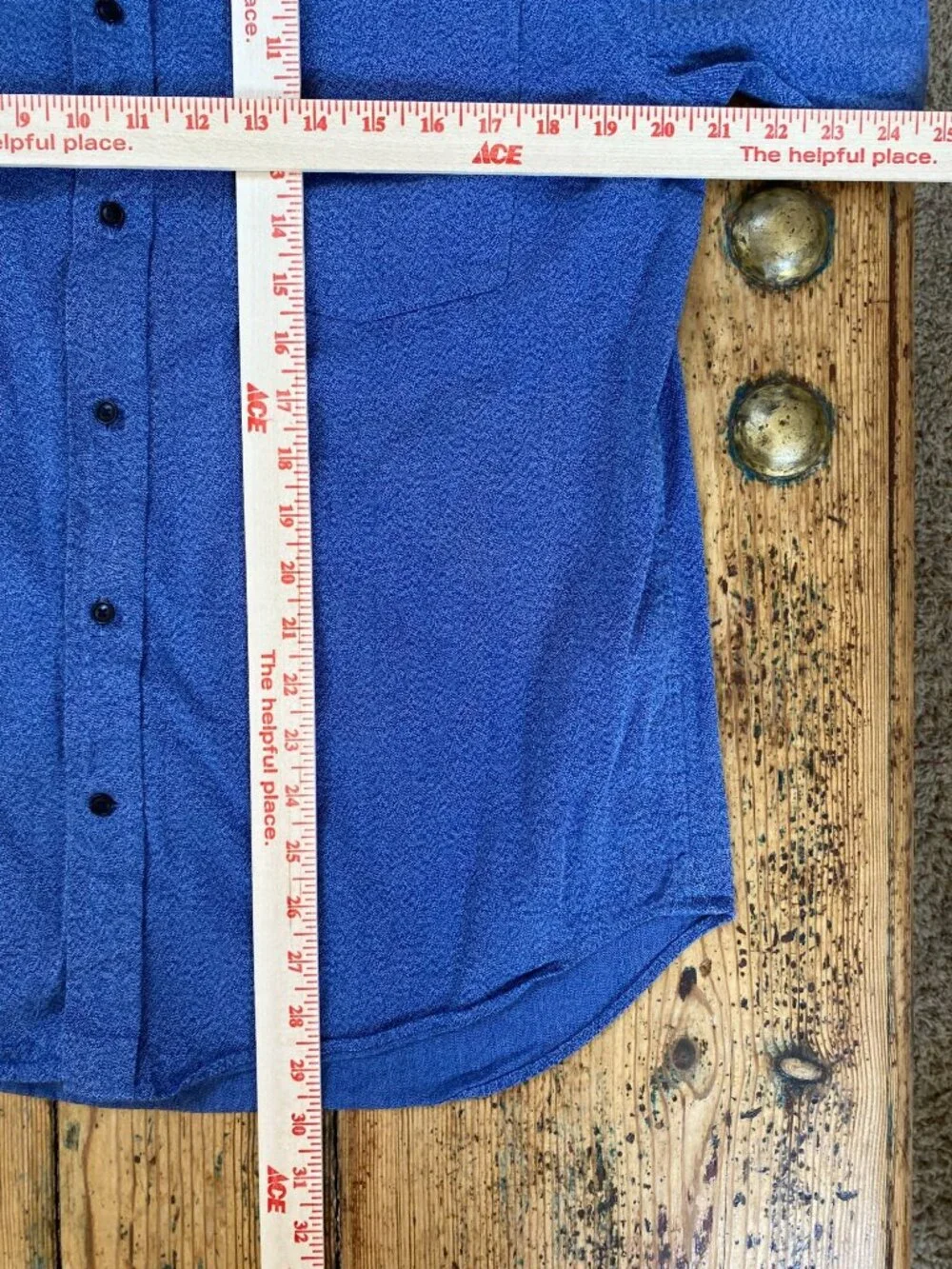 Banana Republic Mens Blue Patterned Long Sleeve Shirt Size M 100% Cotton collar